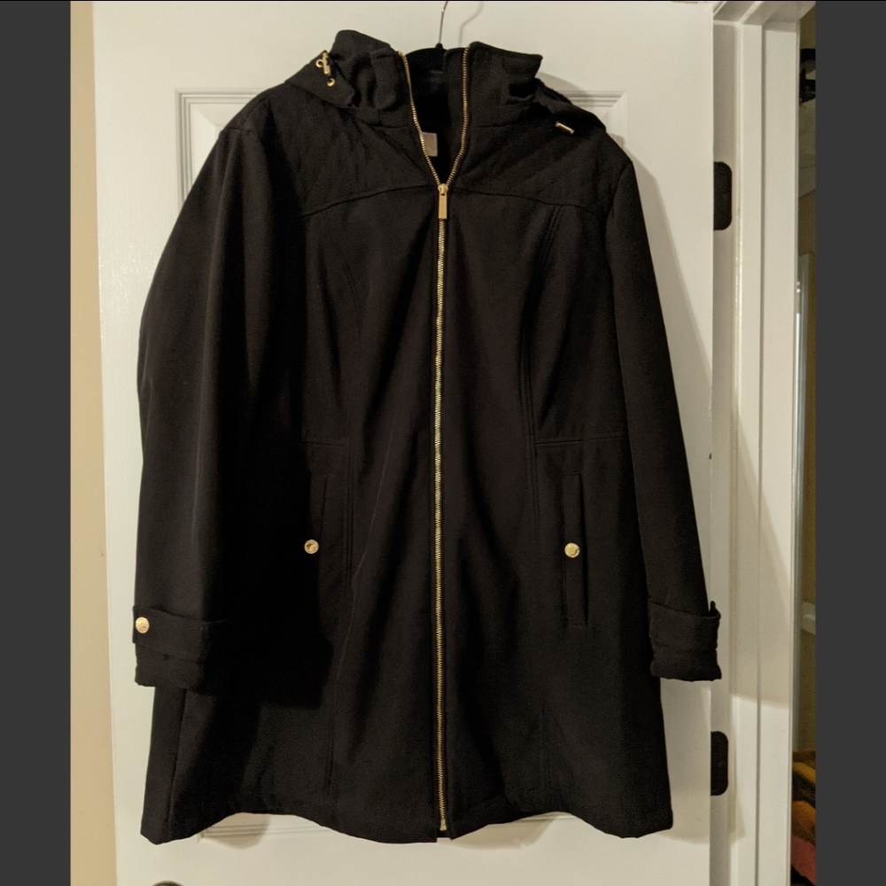 Michael Kors Black Nylon Coat Plus Size 1X